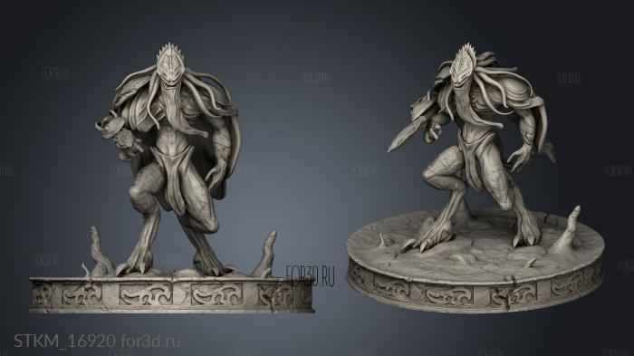 starcraft zeratul figure stl model for CNC