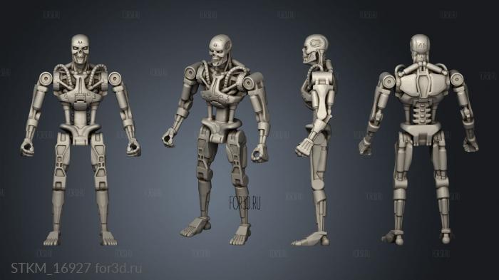 T800 Terminator Articulated stl model for CNC