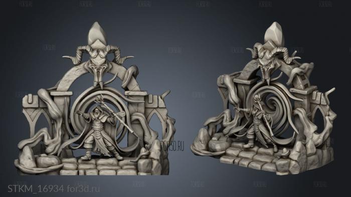 Dark Wizard stl model for CNC