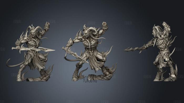 Baal the Daemon Lord stl model for CNC