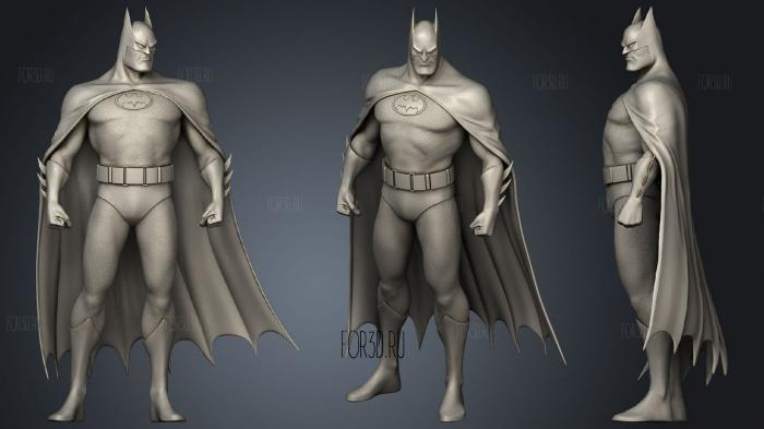Batman Animated Series stl model for CNC