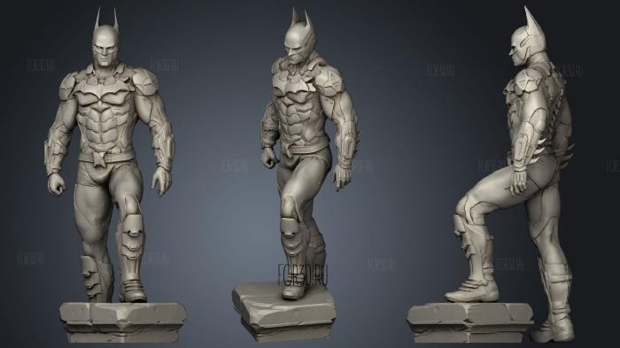 Batman Arkarm Statue stl model for CNC
