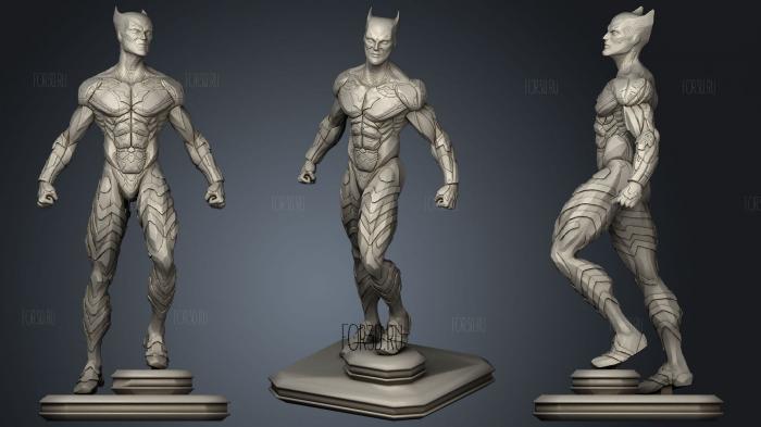 Batman Beyond Statue stl model for CNC