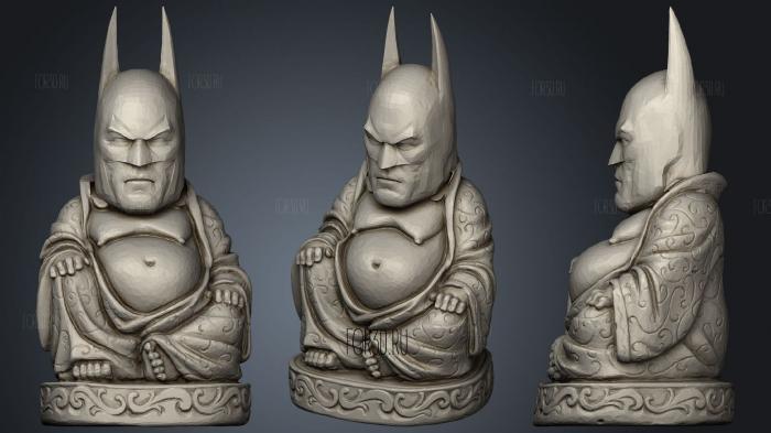 Batman Buddah (Hotei) stl model for CNC