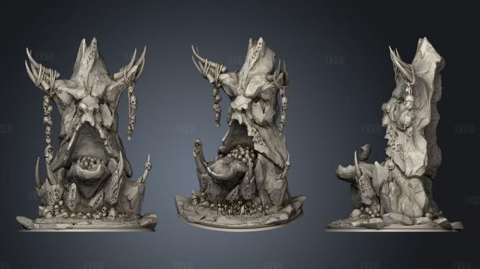 Beasts of Chaos Herdstone stl model for CNC