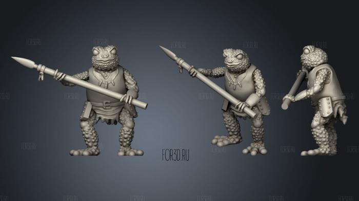 Bullywug For 28Mm Tabletop Roleplay stl model for CNC