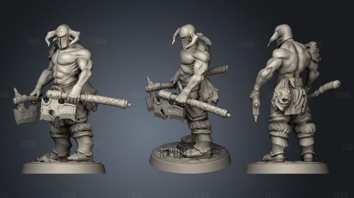 Chaos Warrior Vs Bretonnian Knight stl model for CNC
