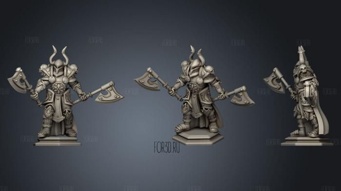 Chaos Warrior stl model for CNC