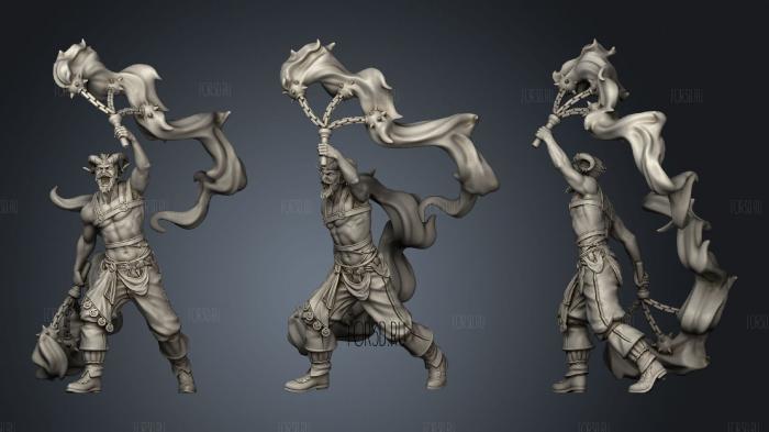 Chaval Tiefling Male 2 stl model for CNC