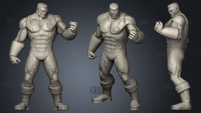 Colossus X Men Marvel 35mm stl model for CNC