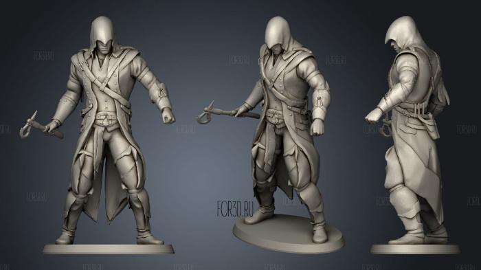 Connor from Assassin stl model for CNC
