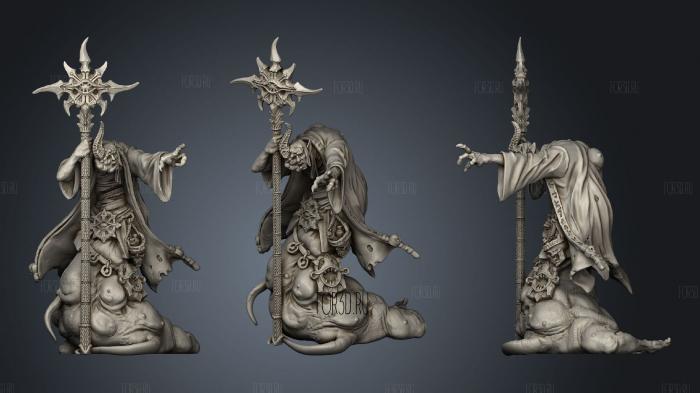 Corrupted Mage 2 stl model for CNC