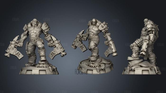Cyber Orc stl model for CNC