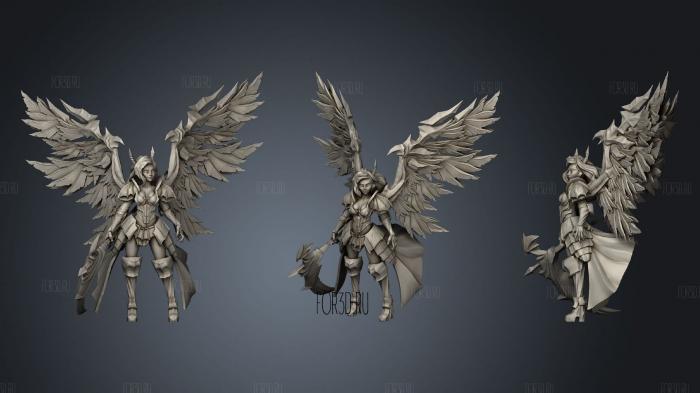 Dark Angel stl model for CNC