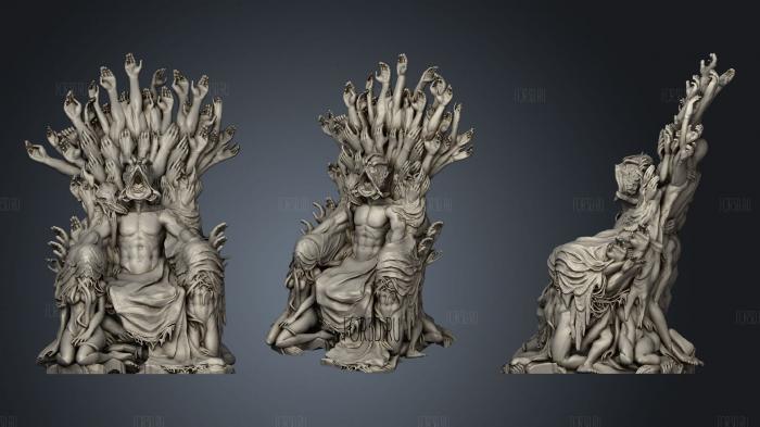 Demon King Throne Two stl model for CNC