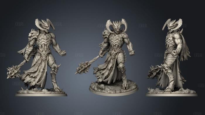 Demon lord stl model for CNC