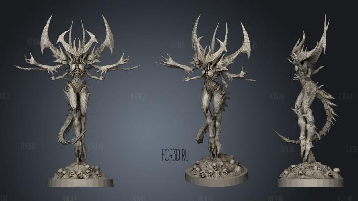 Diablo Statue stl model for CNC