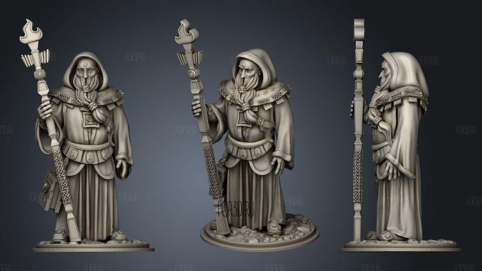 Dwarf Cleric fixed stl model for CNC