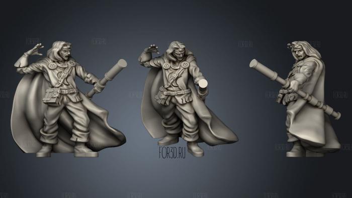 Enanched Wizard stl model for CNC