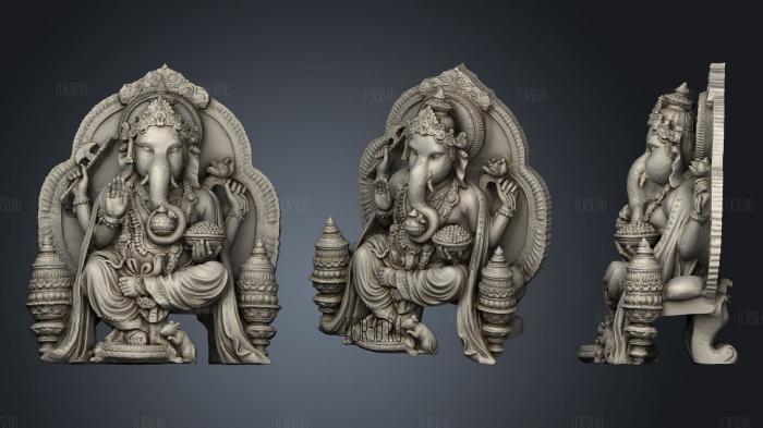 Epic Ganesha stl model for CNC