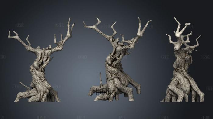 Festering Swamp Cursed Tree stl model for CNC