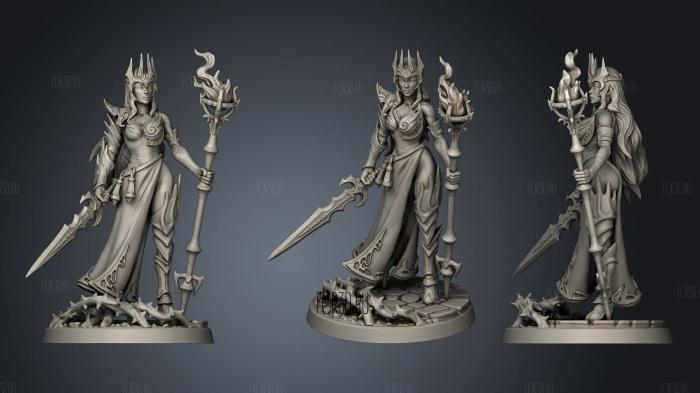Fire Witch stl model for CNC