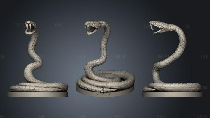 Giant Snake stl model for CNC