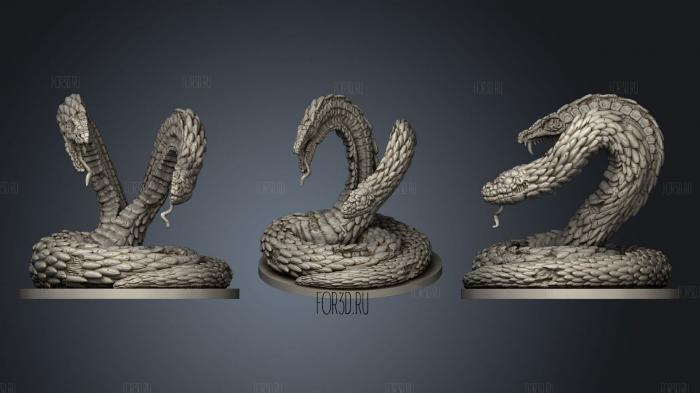 Giant Zombie Snake stl model for CNC