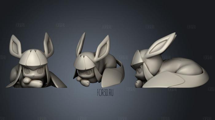 Glaceon stl model for CNC