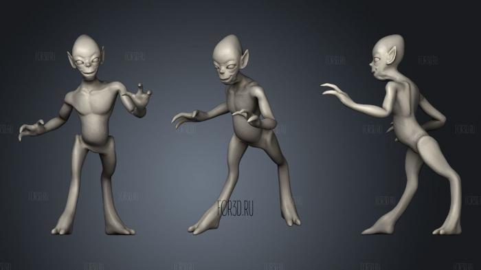 Gray alien 3d stl модель для ЧПУ