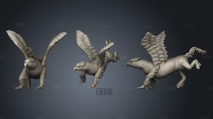 Hippogriff Tabletop Roleplaying stl model for CNC