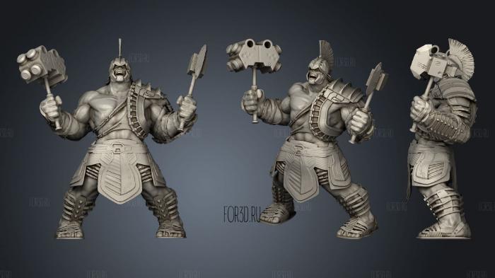 Hulk Ragnarok stl model for CNC