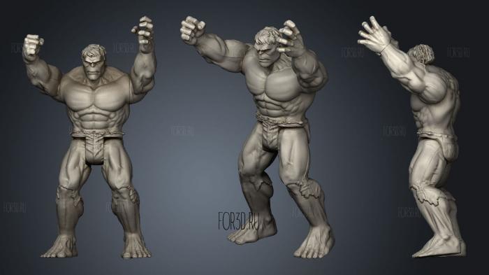 Hulk stl model for CNC
