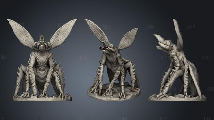 Insectoid Fiend stl model for CNC