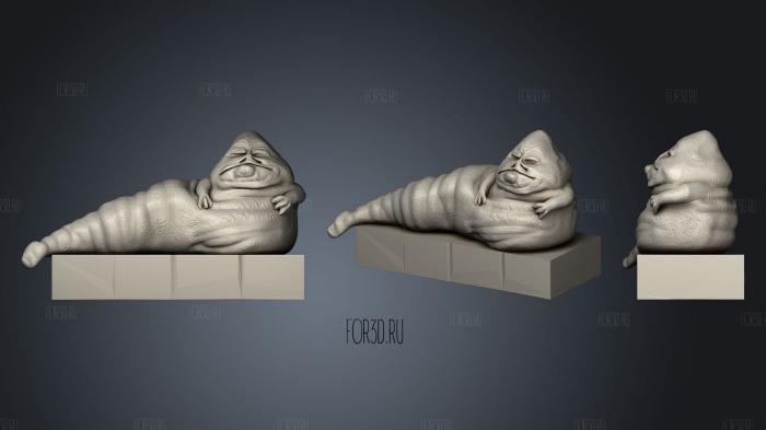 Jabba The Hutt 3d stl модель для ЧПУ