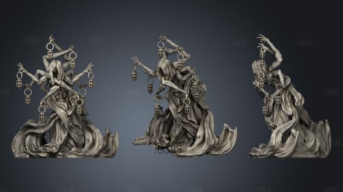 Lady of the marsh lights dd miniature stl model for CNC