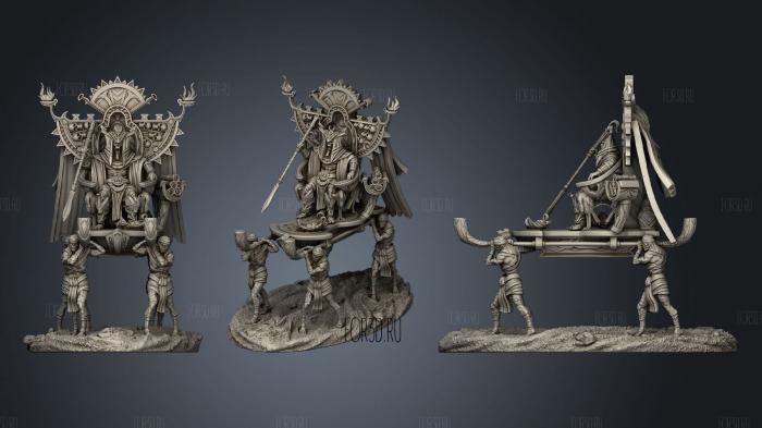 Mummy Lord stl model for CNC
