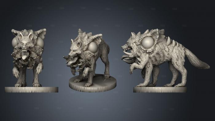 Mutated Wolf stl model for CNC