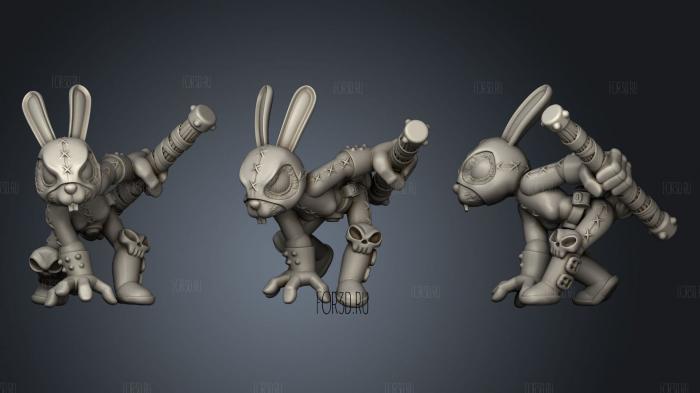 Rabbit Rogue stl model for CNC