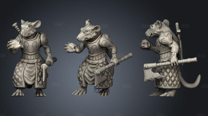 Rat Executioner (Medium) stl model for CNC