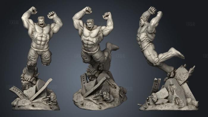 Red Hulk Figurine 3d stl модель для ЧПУ