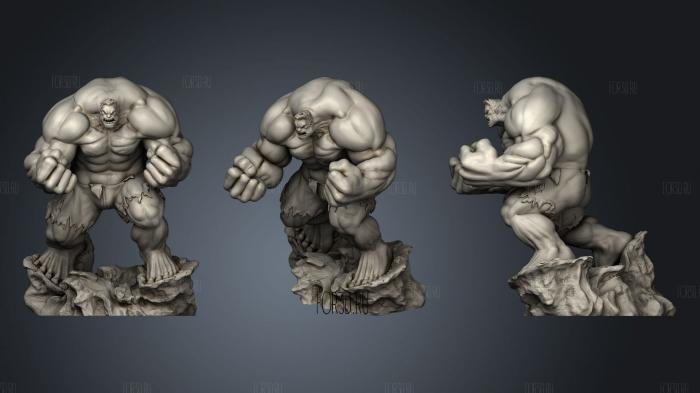 Red Hulk Joe Madureira Version stl model for CNC