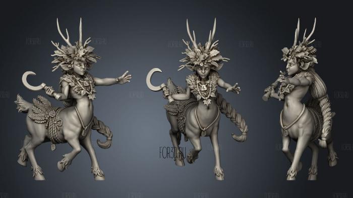 Red Leaf Elves Warden stl model for CNC