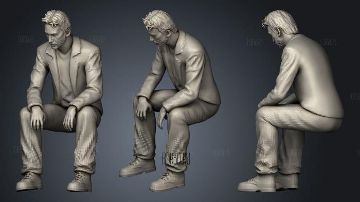 Sad Keanu stl model for CNC