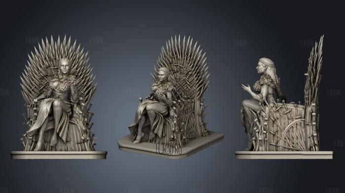 Sansa on the Throne 3d stl модель для ЧПУ