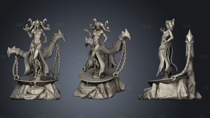 Scarlett the Blood Witch stl model for CNC