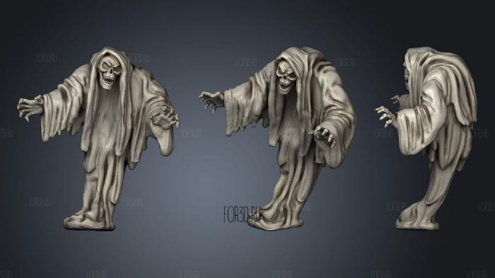 Scary ghost stl model for CNC