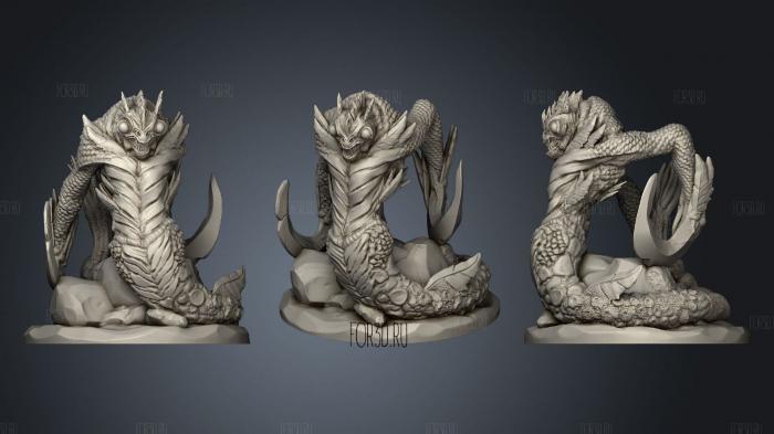 Sea Fiend stl model for CNC