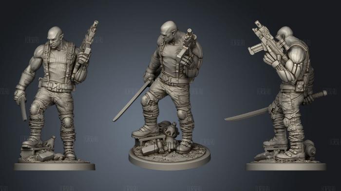 Shadowrun Sledge Limited Edition Statue stl model for CNC