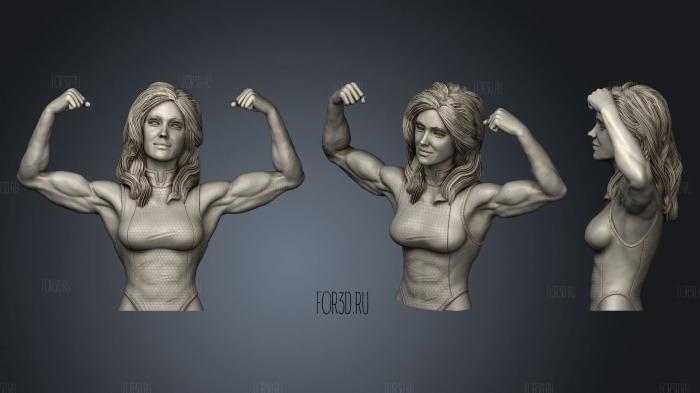 She Hulk stl model for CNC